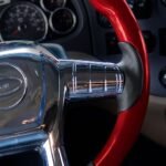 18" YourGrip Wood Candy Color Steering Wheel For 2012-2021 Peterbilt 579 & 2013-2021 Kenworth T680-Candy Red - Image 5