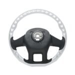 18" YourGrip Wood Candy Color Steering Wheel For 2012-2021 Peterbilt 579 & 2013-2021 Kenworth T680-Pearl White - Image 3