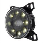 9 LED Projector Fog Light With LED Position Lights For Peterbilt 579/587 & Kenworth T660 - Black - Image 4