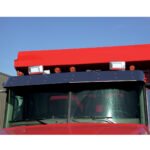 9.5" Stainless OEM Style Sunvisor For Mack CH/CX/ Granite/Vision Without Roof Fairing - Image 2