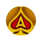 Ace Of Spades Air Valve Knob - Electric Yellow With Gloss Red Inlay - Image 2