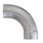 Aluminized 90 Degree Exhaust Expanded Elbow, 5" I.D. To 5" O.D. - 12" X 12"