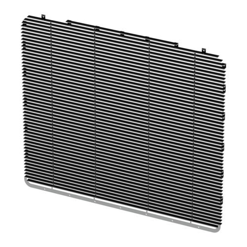 Aluminum Billet Style Grille Insert With Horizontal Bars For Peterbilt 389