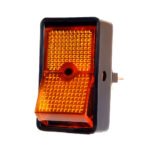 Amber Illum Jumbo Rocker 16 Amp 12V S.P.S.T. On/Off 1 Pc.