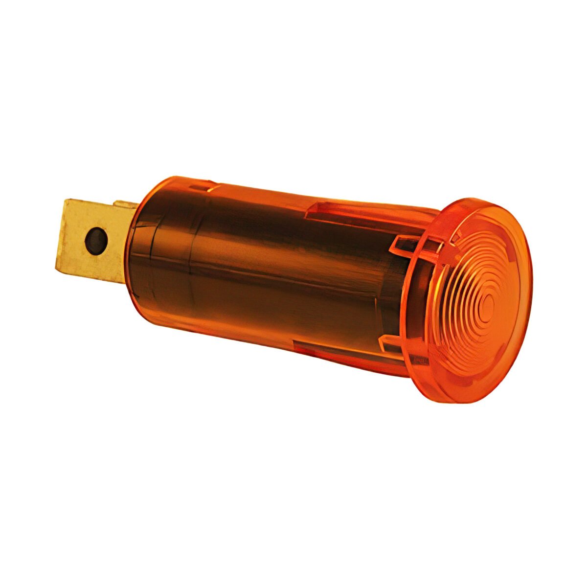 Amber Warning Light 16 Amp 12V w/2 Lucar Terminals, 1 Pc. - Image 1