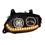 Black 17 LED Headlight For 2018-2024 International LT - Driver - Image 3