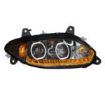 Black 17 LED Headlight For 2018-2024 International LT - Passenger