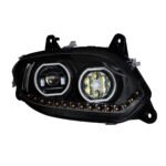 Black 17 LED Headlight For 2018-2024 International LT - Passenger - Image 4