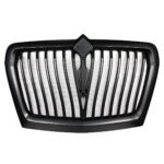Black Curved Style Grille With Bug Screen For 2018-2024 International LT - Image 2