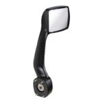 Black Hood Mirror For 2013-2021 Kenworth T680 & 2012-2021 Peterbilt 579-Passenger - Image 2