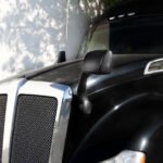 Black Hood Mirror For 2013-2021 Kenworth T680 & 2012-2021 Peterbilt 579-Passenger - Image 4