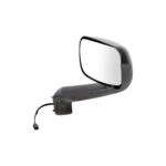 Black Hood Mirror With Heated Lens For 2018-2024 Freightliner Cascadia - Passenger - Image 2
