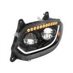 Black LED 86 Headlight For 2018-2024 International LT Truck - Driver - Image 4