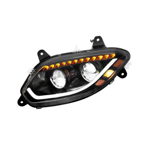 Black LED 86 Headlight For 2018-2024 International LT Truck - Driver