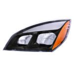Black LED Headlight For 2018-2024 Freightliner Cascadia - Driver - Image 3