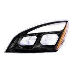 Black LED Headlight For 2018-2024 Freightliner Cascadia - Driver - Image 4