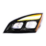 Black LED Headlight For 2018-2024 Freightliner Cascadia - Driver - Image 5