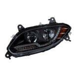 Black LED Headlight For 2018-2024 International LT Truck - Driver side - Image 2