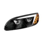 Black LED Headlight For Peterbilt 386 (2005-2015) & 387 (1999-2010) - Driver - Image 3