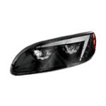 Black LED Headlight For Peterbilt 386 (2005-2015) & 387 (1999-2010) - Driver - Image 4