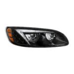 Black LED Headlight For Peterbilt 386 (2005-2015) & 387 (1999-2010) - Passenger - Image 2