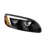Black LED Headlight For Peterbilt 386 (2005-2015) & 387 (1999-2010) - Passenger - Image 3