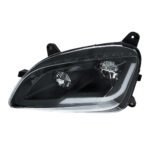 Black LED Headlight W/Sequential LED Turn Signal For Peterbilt 579 (2012-21) & 587 (2010-16) - Driver - Image 2