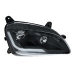 Black LED Headlight W/Sequential LED Turn Signal For Peterbilt 579 (2012-21) & 587 (2010-16) - Passenger - Image 2