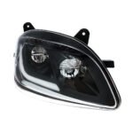 Black LED Headlight W/Sequential LED Turn Signal For Peterbilt 579 (2012-21) & 587 (2010-16) - Passenger - Image 4