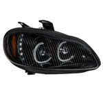 Black LED Projection Headlight Assembly For 2003-2024 Freightliner M2- Passenger - Image 2