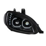 Black LED Projection Headlight Assembly For 2003-2024 Freightliner M2- Passenger - Image 4