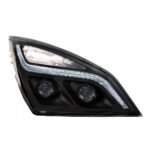Black LED Projection Headlight With LED Position Light For 2018-2024 Freightliner Cascadia- Passenger - Image 5