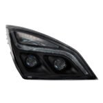 Black LED Projection Headlight With LED Position Light For 2018-2024 Freightliner Cascadia- Passenger - Image 6