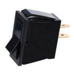 Black Non-Illum Rocker 16 Amp 12V S.P.S.T. On/Off 1 Pc.