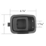 Black Plastic Interior Daylight Door Handle For 2002-2006 Kenworth W900/T800/T600/T300/C500 (Bulk) - Image 5