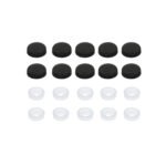 Black Plastic Snap-On Caps For #6 And #8 Screw (10-Pack)
