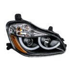 Black Projection Headlight With LED Position Light For 2013-2021 Kenworth T680 - Passenger - Image 2
