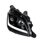Black Projection Headlight With LED Position & Signal For 2012-2021 Peterbilt 579- Passenger - Image 5