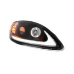 Black Projection Headlight With LED Turn Signal & Light Bar For 2006-2017 International Prostar - Passenger - Image 3