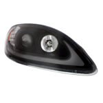 Black Projection Headlight With LED Turn Signal & Light Bar For 2006-2017 International Prostar - Passenger - Image 4
