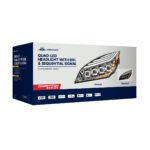 Black Quad-LED Headlight With LED DRL & Seq. Signal For 2018-2024 Freightliner Cascadia - Driver - Image 6