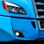 Black Single LED Fog Light For 2018-2024 Freightliner Cascadia - Passenger - Competition Series - Image 5