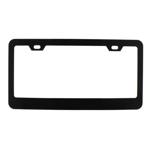 Black Wide Bottom 2 Hole License Plate Frame