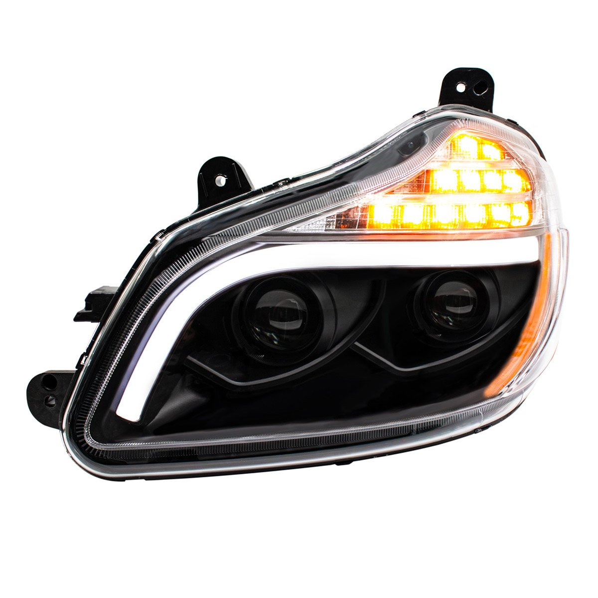 Blackout-8-LED-Projection-Headlight-For-2013-2021-Kenworth-T680-Driver-2 Blackout 8 LED Projection Headlight For 2013-2021 Kenworth T680-Driver - Image 3