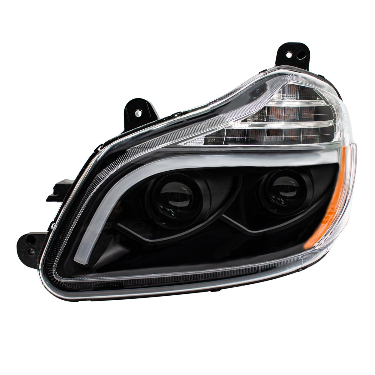 Blackout-8-LED-Projection-Headlight-For-2013-2021-Kenworth-T680-Driver-3 Blackout 8 LED Projection Headlight For 2013-2021 Kenworth T680-Driver - Image 4