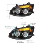 Blackout Full LED Headlight For 2008-2017 Kenworth T660-Driver - Image 6