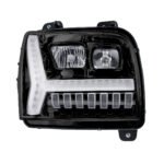 Blackout Headlight With LED DRL Light Bar & Turn Signal For 2018-2024 Kenworth W990-Passenger - Image 2