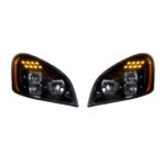 "Blackout" LED Headlight Set For 2008-2017 Freightliner Cascadia (Pair)