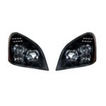 "Blackout" LED Headlight Set For 2008-2017 Freightliner Cascadia (Pair) - Image 4