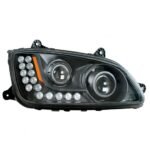 Blackout Projection Headlight Assembly For 2008-2017 Kenworth T660 - Passenger - Image 2